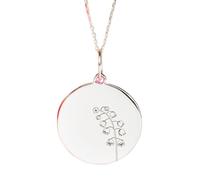 LKBEADS Collier avec pendentif muguet en argent sterling 925 | Charm délicat | Avec chaîne de 45 cm. Taille : 24 mm | Fleur de naissance de mai, plaqué argent, unisexe | LKRPS_00230