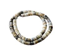 LKBEADS Collier de perles d'opale naturelle en forme de pneu, multicolore, 7 mm | Collier de 45,7 cm (18 pouces), fait main, perles de cristal aux vertus curatives | LKSLF_NCK_00213