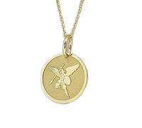 LKBEADS Collier en argent sterling 925 26 mm | Pendentif archange gardien Michel | Collier saint | Bijou | Charme religieux | Pendentif de protection | Bijou fait main plaqué or | LK_PNK_00053