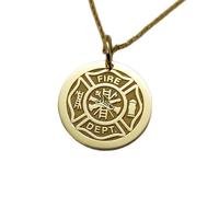 LKBEADS Collier en argent sterling 925 28 mm chaîne 45 cm gravé remise diplôme plaqués or | LKRPG_0646