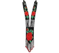 LKBEADS Collier Gerdan ukrainien à fleurs de rose, perles de rocaille, bijou traditionnel multicolore fait main | LK_UKRN_1285