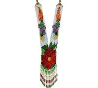 LKBEADS Collier Gerdan ukrainien à la rose rouge, perles de rocaille, bijou traditionnel multicolore fait main | LK_UKRN_0311