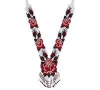 LKBEADS Collier Gerdan ukrainien à motif de rose, perles de rocaille, bijou traditionnel multicolore fait main | LK_UKRN_0996