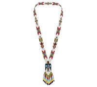 LKBEADS Collier Gerdan ukrainien orné d'un oiseau-tonnerre totémique, perles de rocaille, bijou traditionnel multicolore fait main | LK_UKRN_1097