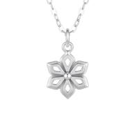 LKBEADS Collier mandala Super Lotus petit modèle | LK_NLC_03042 | pendant 2 two feline charm owner gift her animal lover simple delicate dainty jewelry with 18 inch