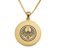 LKBEADS Collier pendentif gravé « Héritage de l'aviateur » en argent sterling 925 plaqué or, avec chaîne à maillons de 45,7 cm (18 pouces). Bijou fait main pour homme et femme | LKD_EGP_00690