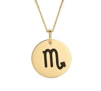 LKBEADS Collier pendentif Scorpion en argent sterling 925 | LK_NLC_01658 | Pendentif animal en forme de cœur ajouré totem spirituel petit bijou simple breloque lièvre cadeau avec chaîne de 45 cm.