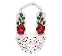 LKBEADS Collier ukrainien Gerdan à motif de rose, perles de rocaille, bijou traditionnel multicolore fait main | LK_UKRN_1031