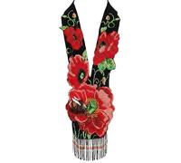 LKBEADS Collier ukrainien Gerdan à motif de rose rouge, perles de rocaille, bijou traditionnel multicolore fait main | LK_UKRN_0322