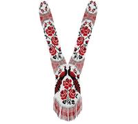 LKBEADS Collier ukrainien Gerdan à motif paon et fleurs, perles de rocaille, bijou traditionnel multicolore fait main | LK_UKRN_0905
