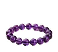 LKDCNUP Bracelet porte-bonheur, Bracelet en améthyste, bracelet cristal d'améthyste brésilien à un seul brin for femme et bijoux pierres précieuses for usage quotidien cadeau