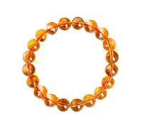 LKDCNUP Bracelet porte-bonheur, Bracelet extensible en cristal de Citrine, confortable, élastique, avec pierres précieuses, cercle unique, cadeau for femmes et amis