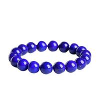 LKDCNUP Bracelet porte-bonheur, Bracelet Lapis Lazuli ancienne mine d'afghanistan, littéraire rétro for hommes et femmes, pierre bleue, perles rondes