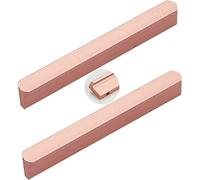 LKDCNUP Poignées d'armoire, Poignées de tiroir en alliage d'aluminium or Rose, 2 pièces, poignée meuble, heurtoirs placard, bouton chambre à coucher for leviers porte commode