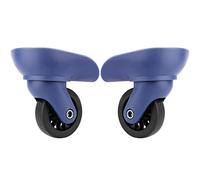 LKDCNUP roulettes pour valises, Roue de Remplacement Bagage, Roue muette pivotante à 360 degrés, Valise, Roues réparation, pièces Spinner(Bleu)