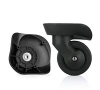 LKDCNUP roulettes pour valises, Roue de Remplacement Bagage, Roue muette pivotante à 360 degrés, Valise, Roues réparation, pièces Spinner (Taille S)