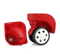 LKDCNUP roulettes pour valises, Roue de Remplacement Bagage, Roue muette pivotante à 360 degrés, Valise, Roues réparation, pièces Spinner(Rouge)