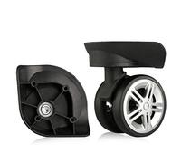 LKDCNUP roulettes pour valises, Roue de Remplacement Bagages, Roue muette Bagage pivotante à 360 degrés, Valise, Roues réparation, pièces Spinner
