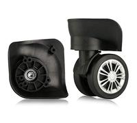LKDCNUP roulettes pour valises, Roue de Remplacement Bagages, Roue muette Bagage pivotante à 360 degrés, Valise, Roues réparation, pièces Spinner