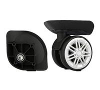 LKDCNUP roulettes pour valises, Roue de Remplacement Bagages, Roue muette Bagage pivotante à 360 degrés, Valise, Roues réparation, pièces Spinner