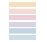 LKDCNUP Ruban adhésif coloré, Ensemble de rubans Washi, 6 pièces ruban masquage coloré-0,35 "x 3,2 mètres, couleur unie for bricolage, fournitures scrapbooking