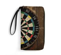 LKDTDCSVB Portefeuille en cuir souple pour fléchettes avec fermeture éclair autour du poignet pour femme