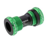 LKfjnhePF BoîTier De PéDalier Roulement en Alliage d'aluminium à vélo BSA 68/7 Support de 3mm Vélo de Montagne Vélo Vélo Partie de Carter(Green)