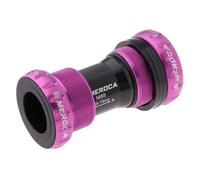 LKfjnhePF BoîTier De PéDalier Roulement en Alliage d'aluminium à vélo BSA 68/7 Support de 3mm Vélo de Montagne Vélo Vélo Partie de Carter(Purple)