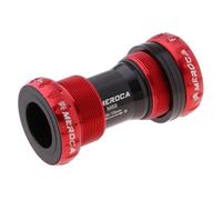 LKfjnhePF BoîTier De PéDalier Roulement en Alliage d'aluminium à vélo BSA 68/7 Support de 3mm Vélo de Montagne Vélo Vélo Partie de Carter(Red)