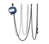LKHDONG Treuil manuel - Charge maximale : 1 T - Palan à chaîne manuel - Avec chaîne de 4 m - Crochet rotatif à 360° - En acier au carbone