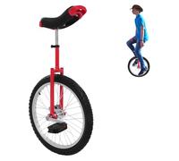 LKHDONG Vélo monocycle unisexe de 20 pouces avec poignées, draisie, entraînement d'équilibre max. 75 kg, béquille monocycle 78-90 cm réglable en hauteur
