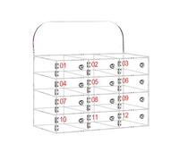 LKHGTR 8 emplacements, casier de Stockage de téléphone Portable, Armoire d'organisateurs de téléphone Portable, Armoire de Stockage de téléphone Acrylique Mural avec serrures et clés, casier de