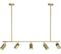 LKHGTR All Copper Restaurant Long Chandelier LED Simple Combinaison de Luxe Simple Hanging Light Modern Art Bar Restaurant Plafond Lampe Pende Made in China