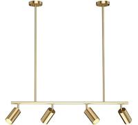 LKHGTR All Copper Restaurant Long Chandelier LED Simple Combinaison de Luxe Simple Hanging Light Modern Art Bar Restaurant Plafond Lampe Pende Made in China