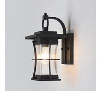 LKHGTR American Simple Black Outdoor Murder Lanterne imperméable et Rouille d'approche en Verre Graine en Verre lampadaire Lampe Murale Made in China