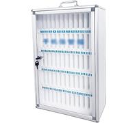 LKHGTR Armoire de téléphonie Mobile 6/12/24 Bits en Aluminium Boîte de Rangement de téléphone Mobile Mobile Multi-Espace Mouin Mobile Téléphone Mobile Phone, Silver-60 Bit Made in China