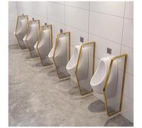 LKHGTR Diviseur de partition de Salle de Bain des Toilettes avec Verre trempé, écrans d'intimité de Toilettes publiques murales, Homme d'intimité d'urinoir pour Hommes pour hôtel, écoles, centres