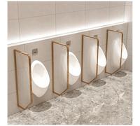 LKHGTR Diviseur de partition d'urinoir en Verre trempé, Baffle étanche de l'intimité urinaire des Hommes muraux avec Cadre en Acier Inoxydable, écran de partition de Toilettes, pour Salle de Bain /