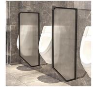 LKHGTR Écran de partition de Toilette pubulique avec Verre trempé, défilé d'intimité des Toilettes d'urinoir pour Hommes avec Cadre en Acier Inoxydable, écran de diviseur d'urin Made in China