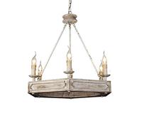 LKHGTR Farmhouse Chandelier V-Intage Rectangle 6, Pendentif de Plafond LED Made in China