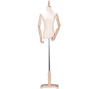 LKHGTR Mannequin TAILLERS DROMMELFORM Femmes Femmes Femmes MANDEMENTS MANQUEMENTS Étudiants de Mode Buste Mannequin avec avec Bois ALIGABLE pour Les VOCTURE Made in China