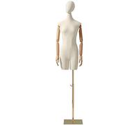LKHGTR Mannequin Tailleur en forme de vêtement factice Mannequin Body Body Torse en Forme de Bijoux Hauteur de Roue, 3 Couleurs (Doré) Fabriqué en Chine