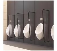 LKHGTR Partition d'urinoir diviseur d'urinoir Hommes Baffle d'écran d'intimité d'urinoir, séparateur de partition de Toilettes publiques murales avec Verre de vitre, écrans