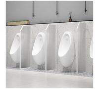 LKHGTR Partition d'urinoir diviseur d'urinoir pour Le Terrain d'intimité d'urinoir pour Hommes, diviseur de partition de Toilettes publiques murales avec Verre de vitre, écran d'intimité