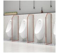 LKHGTR Partition d'urinoir diviseur d'urinoir pour Le Terrain d'intimité d'urinoir pour Hommes, diviseur de partition de Toilettes publiques murales avec Verre de vitre, écran d'intimité