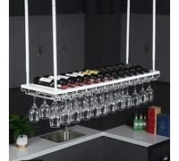 LKHGTR Plafonnier en Verre à vin, Porte-Bouteille à vin Suspendu au Plafond, Racks de vestiaire en métal. Made in China