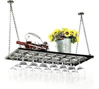 LKHGTR Racks de vestiaire en métal Mur Mall Hanging Vin Bottle Bouteille de Vide à vin Porte-vin Poste de Murs Suspendu Porte-vin ajusté Hauteur de voûte de voûte d'organisateur de vins Made in China