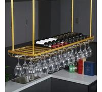 LKHGTR Racks en Verre à vin au Plafond, Porte-Bouteille à vin Suspendu au Plafond, Racks de vestiaire en métal. Made in China
