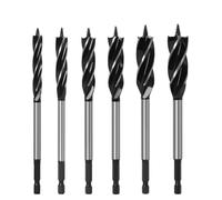LKHLTBF 6pcs a,Ensemble de forets hélicoïdaux pour Le Travail du Bois, 4 à 9 pièces, Coupe Rapide, tarière, Outil de menuiserie, Foret pour la Coupe du Bois. Convient pour Le Travail du Bois.