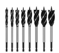 LKHLTBF 8pcs,Ensemble de forets hélicoïdaux pour Le Travail du Bois, 4 à 9 pièces, Coupe Rapide, tarière, Outil de menuiserie, Foret pour la Coupe du Bois. Convient pour Le Travail du Bois.